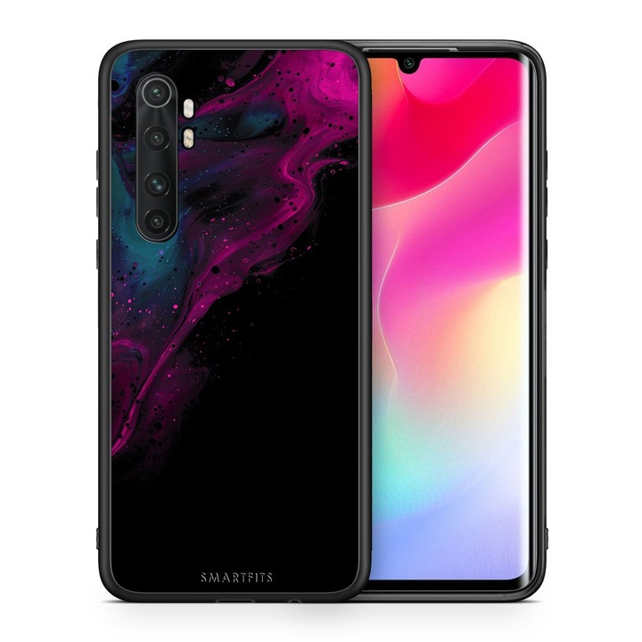 Husa pentru Xiaomi Mi Note 10 Lite, Smartfits, Roz/Negru