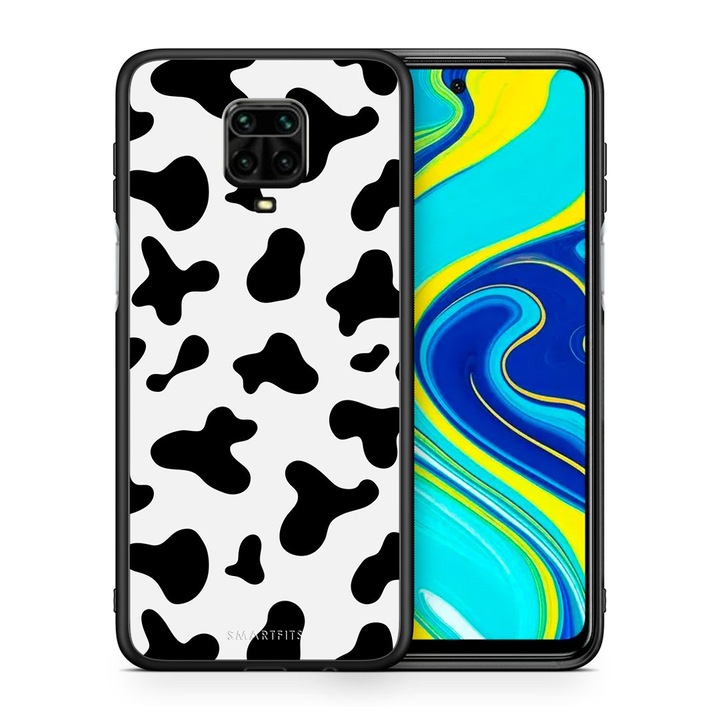Husa telefon Cow Print, Smartfits, Compatibil cu Xiaomi Redmi Note 9S / 9 Pro / 9 Pro Max
