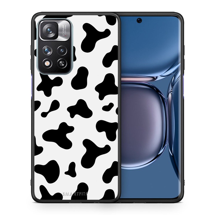 Husa protectie telefon, Smartfits, Pentru Xiaomi Redmi Note 11 Pro Plus 5G, Negru/Alb