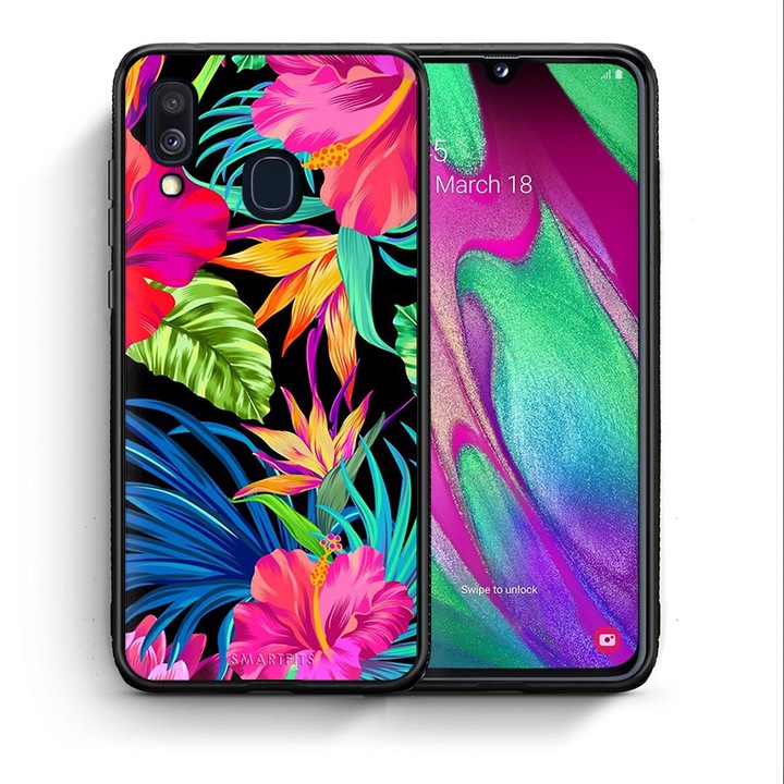 Flori tropicale - Husa Samsung Galaxy A40