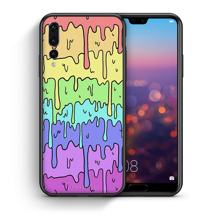 Husa telefon, Smartfits, Poliuretan, Compatibil Huawei P20 Pro, Multicolor