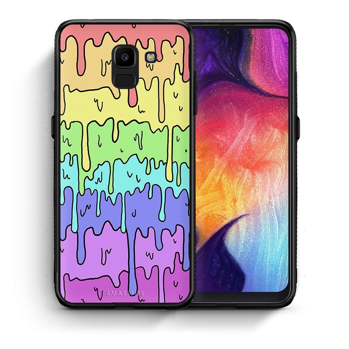 Husa telefon, Smartfits, Poliuretan, Compatibil Samsung Galaxy J6, Multicolor