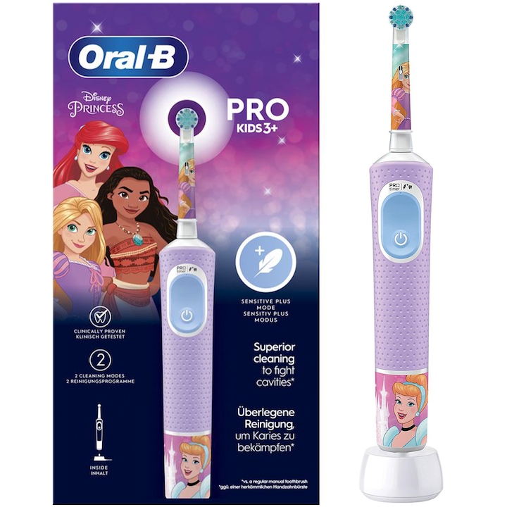 Oral-B Vitality Pro 103 Princesses elektromos fogkefe, rózsaszín