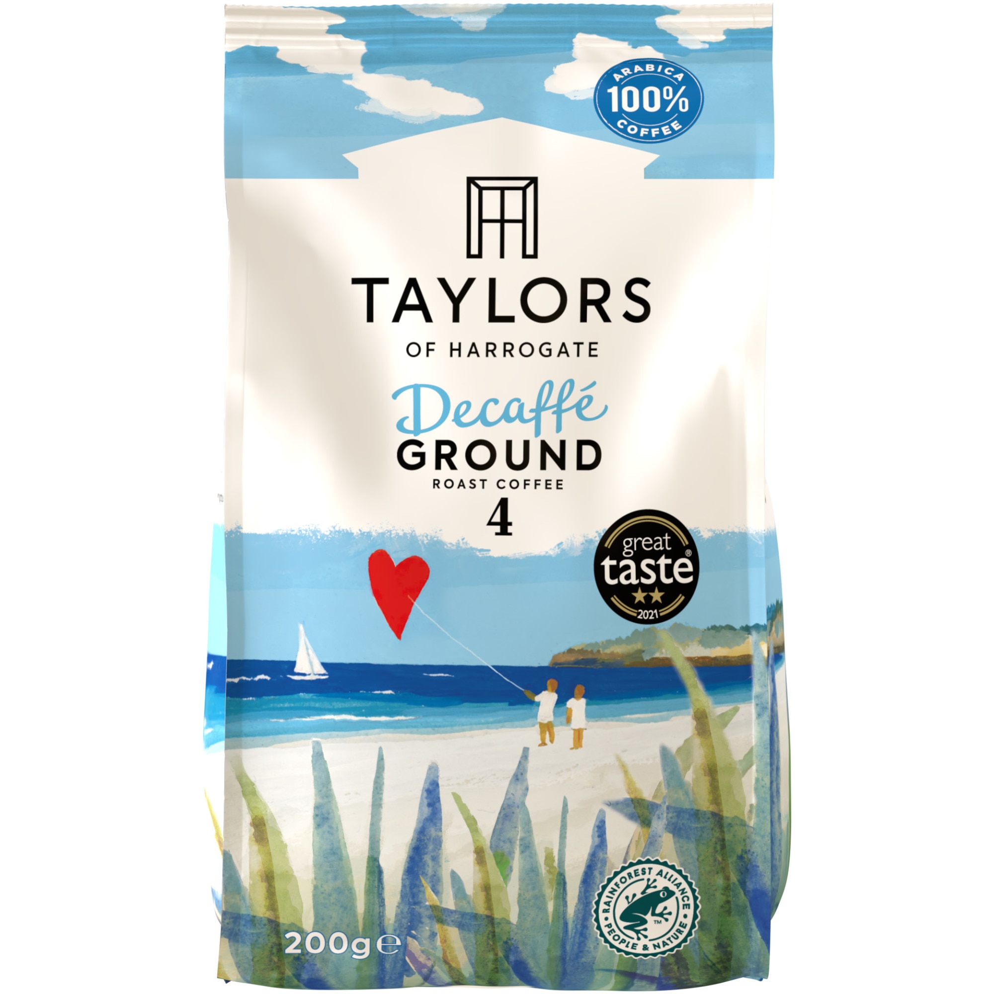 Cafea macinata decafeinizata, Taylors of Harrogate, 100% Arabica, 200 g