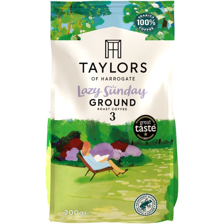 Lazy Sunday őrölt kávé, Taylors of Harrogate, 100% Arabica, 200 g