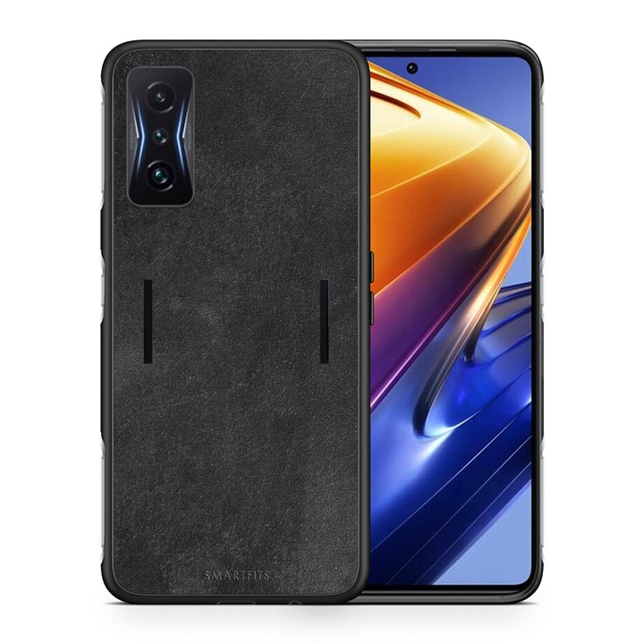 Husa telefon, Smartfits, Compatibila cu Xiaomi Poco F4 GT, Model simplu, Negru