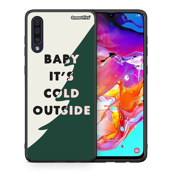 Husa telefon, Smarties, Compatibil cu Samsung Galaxy A70, Verde/Alb