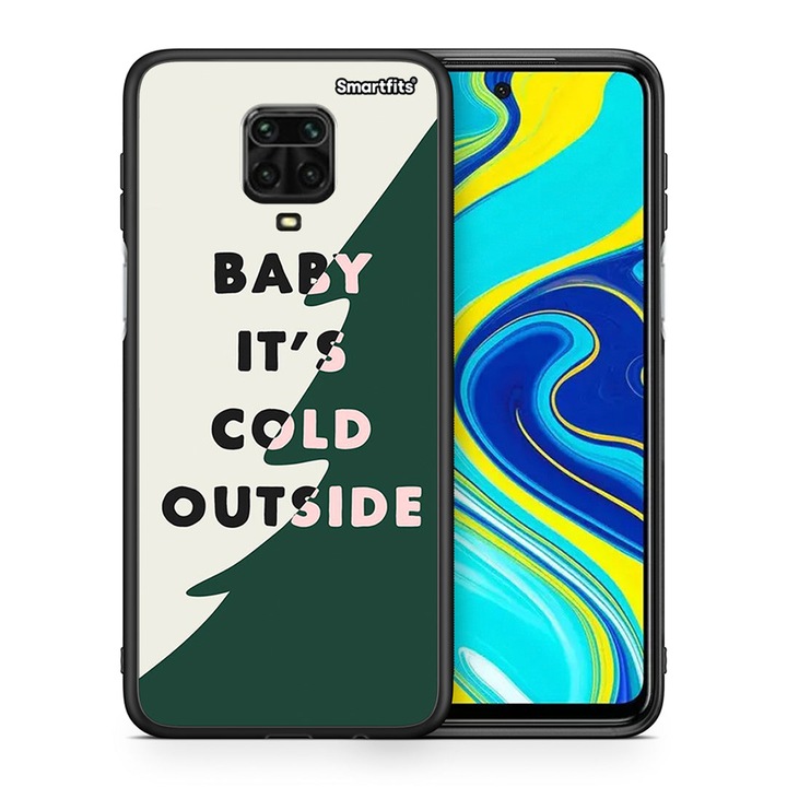 Husa telefon, Smartfits, Compatibil cu Xiaomi Redmi Note 9S/9 Pro/9 Pro Max, Verde/Alb