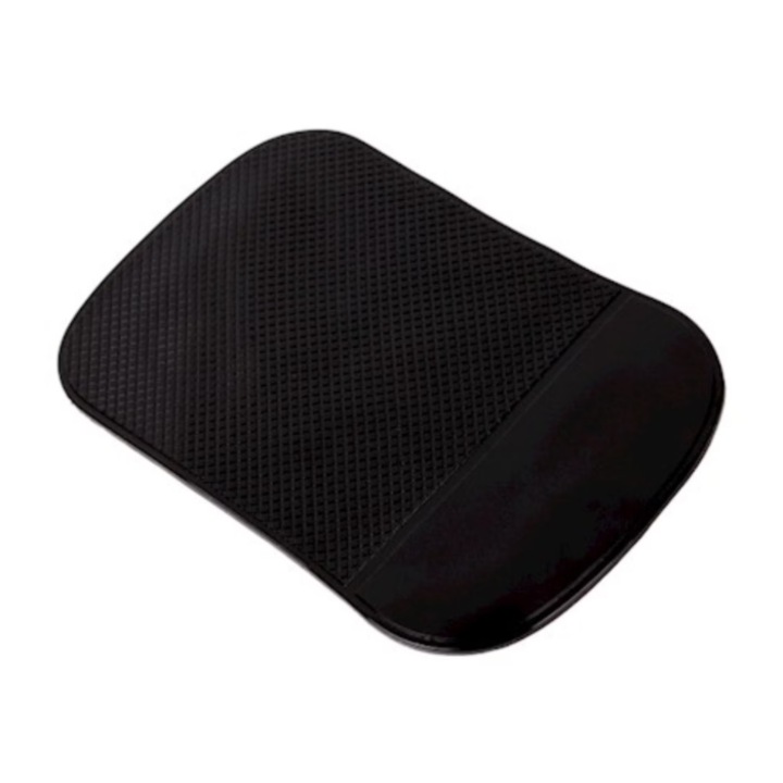 Autós telefontartó, csúszásgátló, műszerfalra szerelhető, fekete