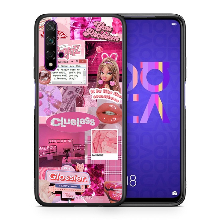 Husa telefon, Smartfits, Pentru Huawei Nova 5T/Honor 20, Policarbonat/Poliuretan, Multicolor