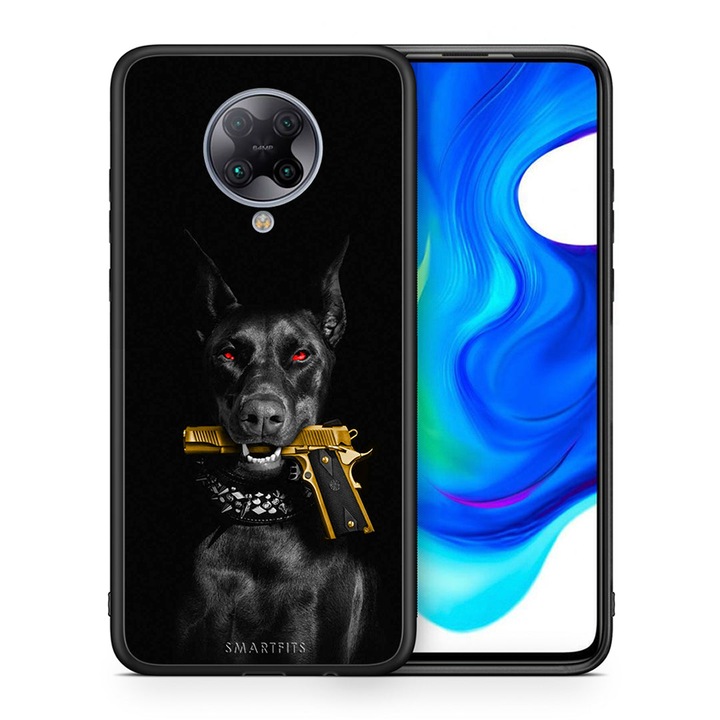 Husa telefon, Smartfits, silicon, negru, compatibil cu Xiaomi Poco F2