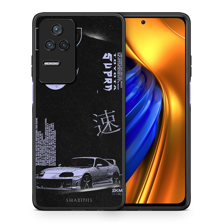 Husa telefon, Smartfits, silicon, negru, compatibil cu Xiaomi Poco F4