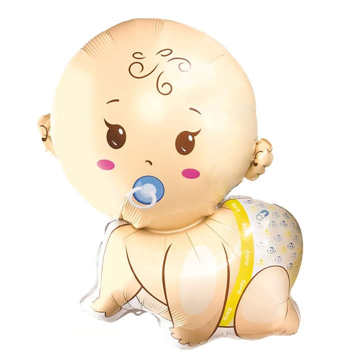 Balon folie bebelus baietel, 60 cm, Wow Shop