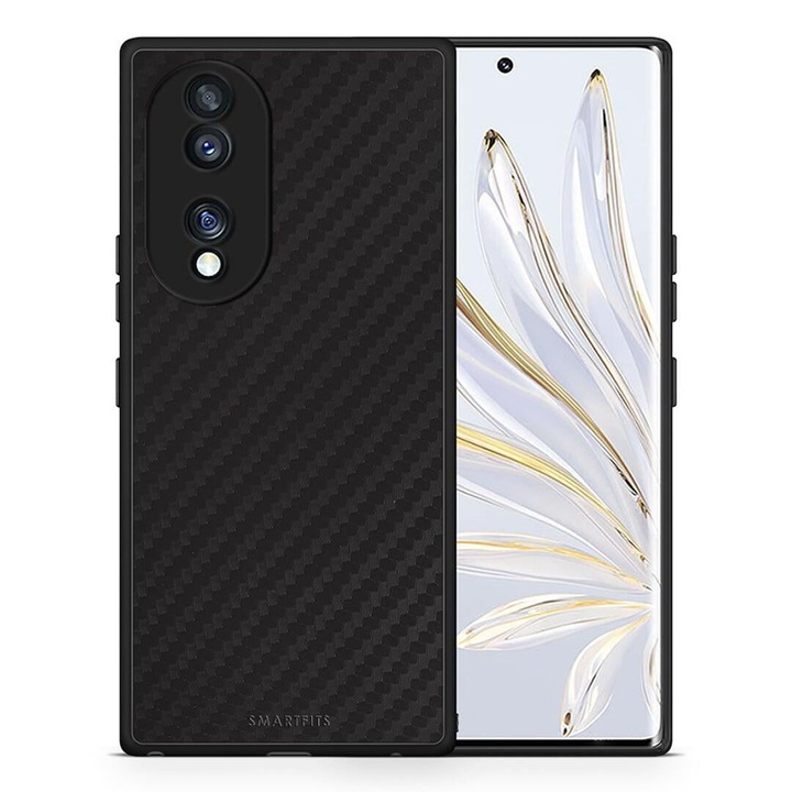 Husa protectie telefon, Smartfits, Compatibila cu Honor 70 5G, Negru
