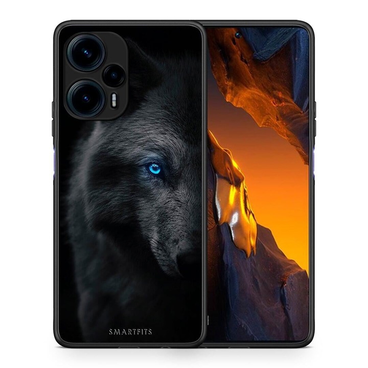 Husa telefon Smartfits, Dark Wolf, TPU, pentru Xiaomi Poco F5 5G