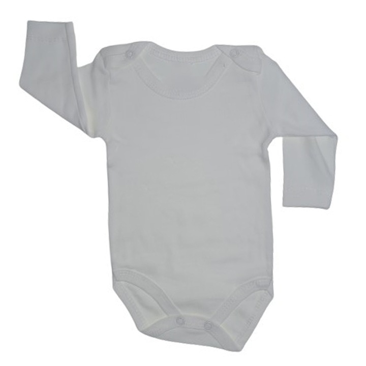 Body cu maneca lunga pentru copii BabyToo BB1511C-56, Crem 104368