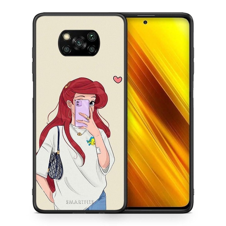 Husa telefon, Smartfits, Walking Mermaid, protectie, Xiaomi Poco X3/X3 Pro/X3 NFC