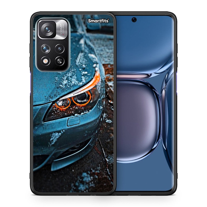 Husa pentru Xiaomi Redmi Note 11 Pro Plus 5G, Smartfits, Model Bmw E60, TPU, Multicolor