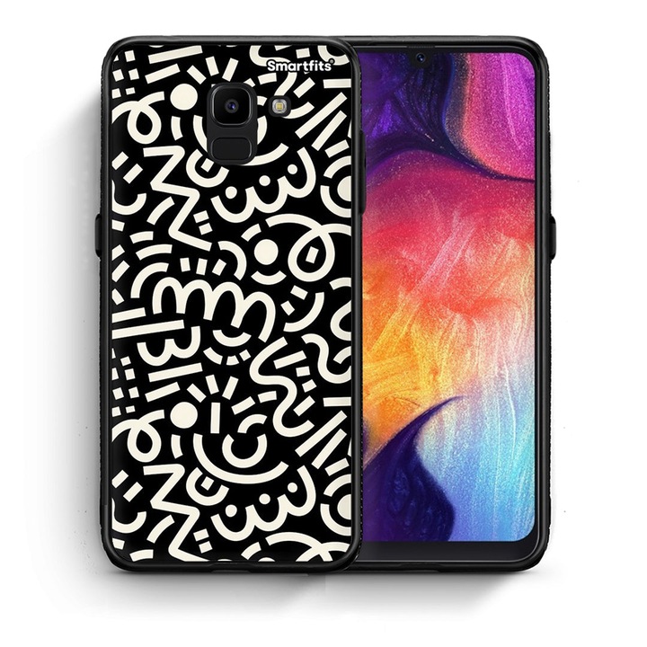 Doodle Art - Husa Samsung Galaxy J6, Smartfits, Multicolor