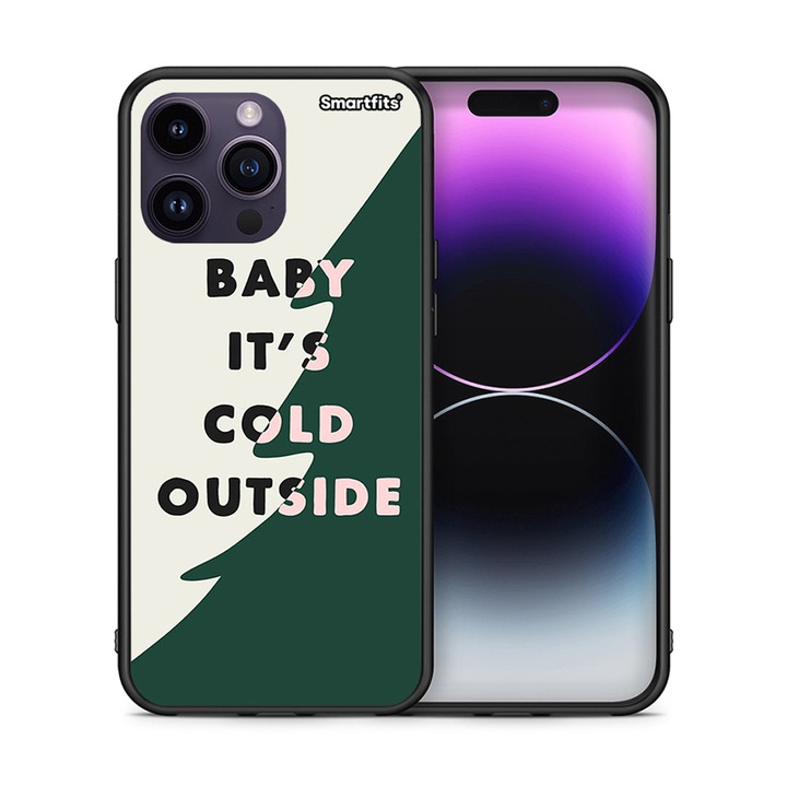 Husa compatibila cu iPhone 14 Pro, Smartfits, Model Cold Outside