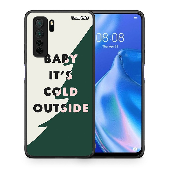 Husa compatibila cu Huawei P40 Lite 5G, Smartfits, Model Cold Outside
