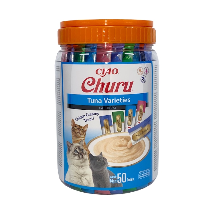 Recompense pentru pisici INABA Churu, Ton, 50 buc