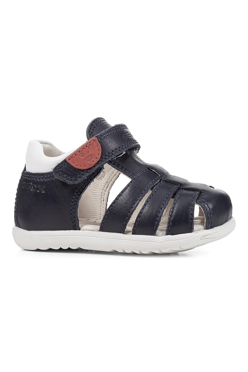 Geox, Sandale fisherman cu segmente din piele Macchia, Bleumarin, 18 EU