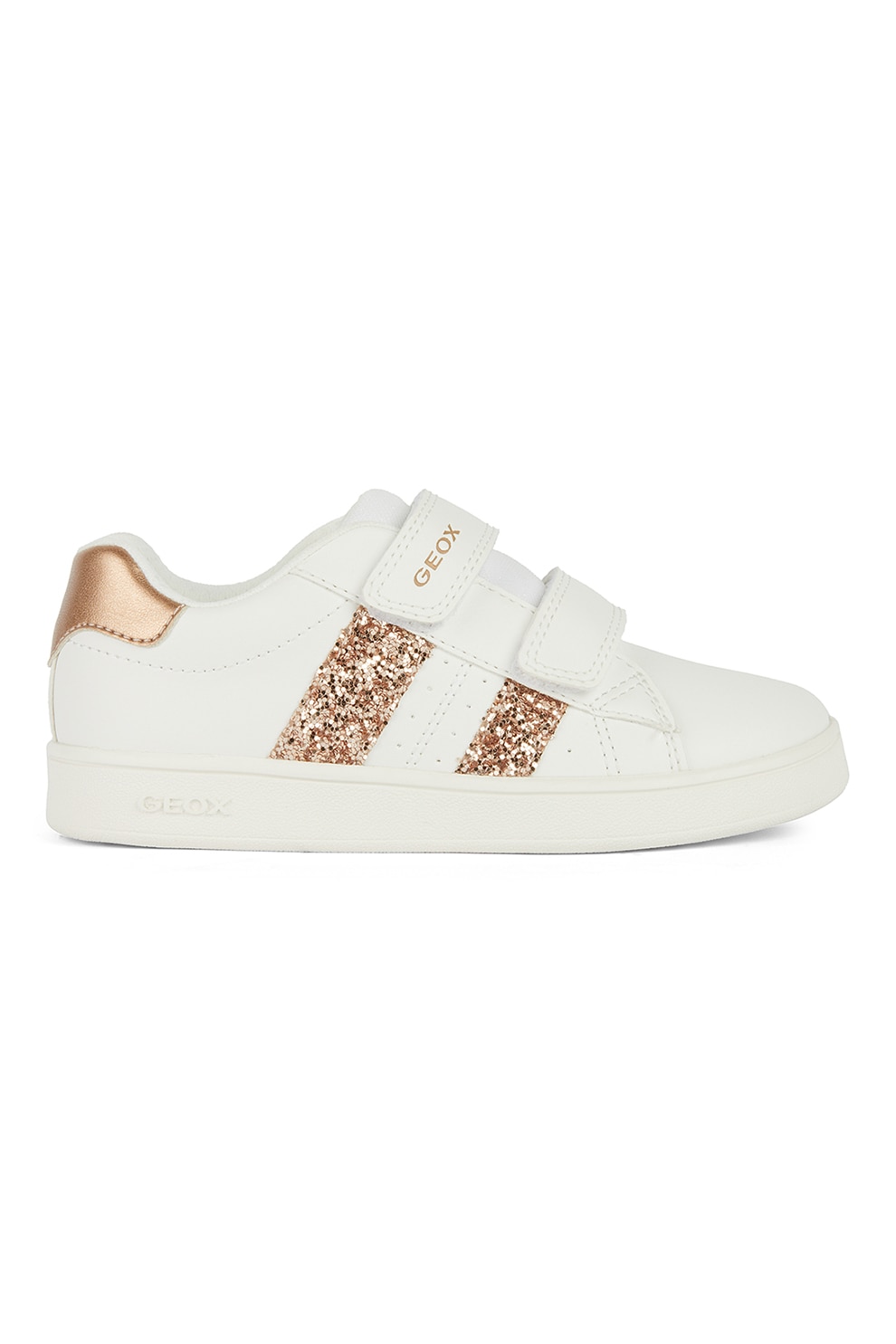 Geox, Pantofi sport cu model Alice in Wonderland, Auriu, Roz