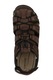 Geox, Sandale fisherman de piele ecologica, Maro inchis