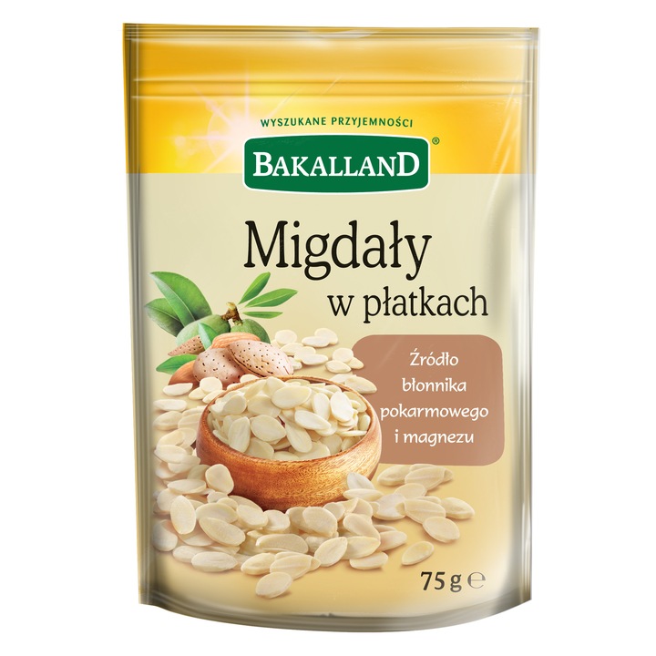 Fulgi de migdale, BAKALLAND, 75 g