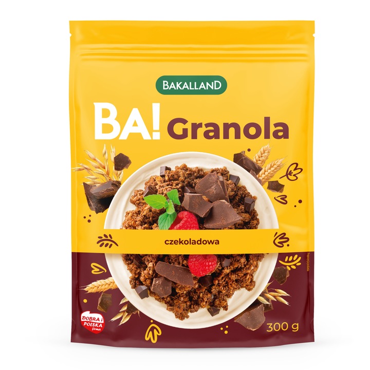 Granola de ciocolata BAKALLAND BA! 300 g