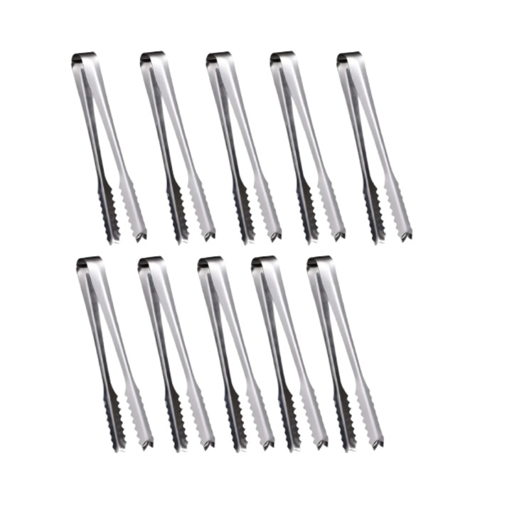 Set de 10 clesti pentru gheata Miopen, otel inoxidabil, argintiu, 15 x 1.5 cm