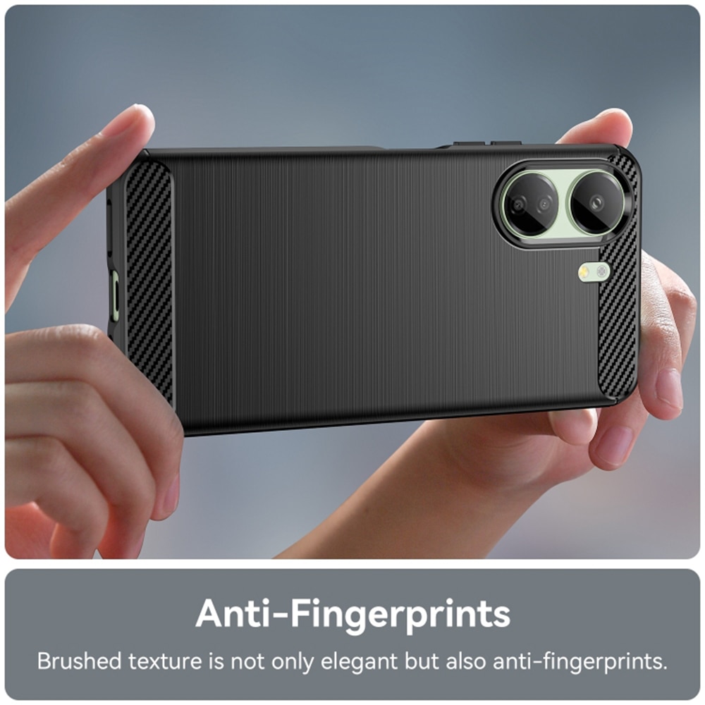Husa pentru Xiaomi Redmi 13C 4G / Poco C65 - Techsuit Carbon Silicone - Black