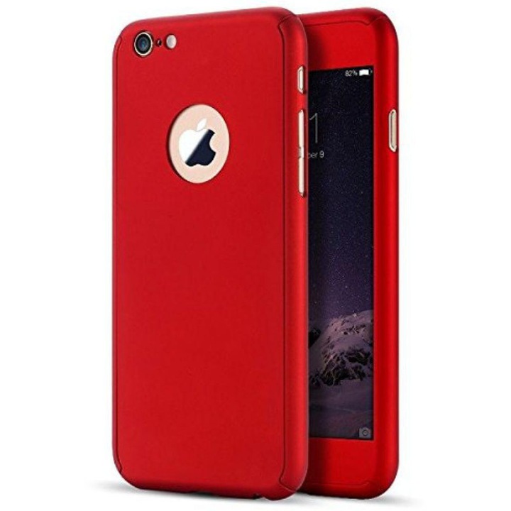 Husa pentru IPhone 7 Plus / 8 Plus 360 plastic case red