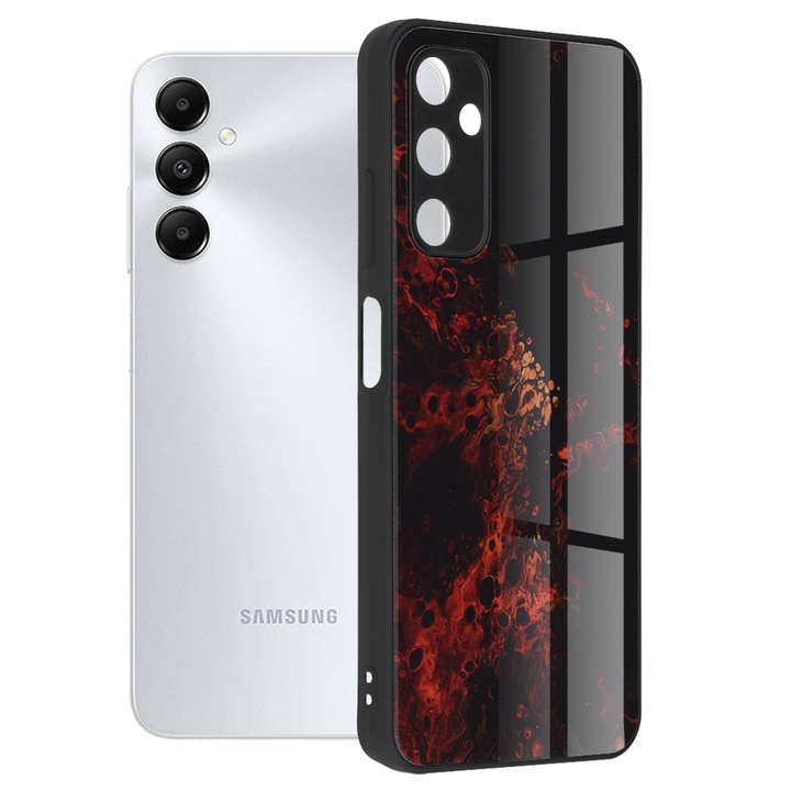 Калъф с висока защита за Samsung Galaxy A05s, HQ Protect, E71, твърда пластмаса, елегантна мъглявина Ruby