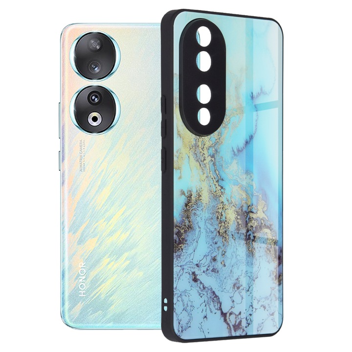 Husa compatibila cu Honor 90, Safe Protection, U608, Premium Lexgard, Sky BlueOcean