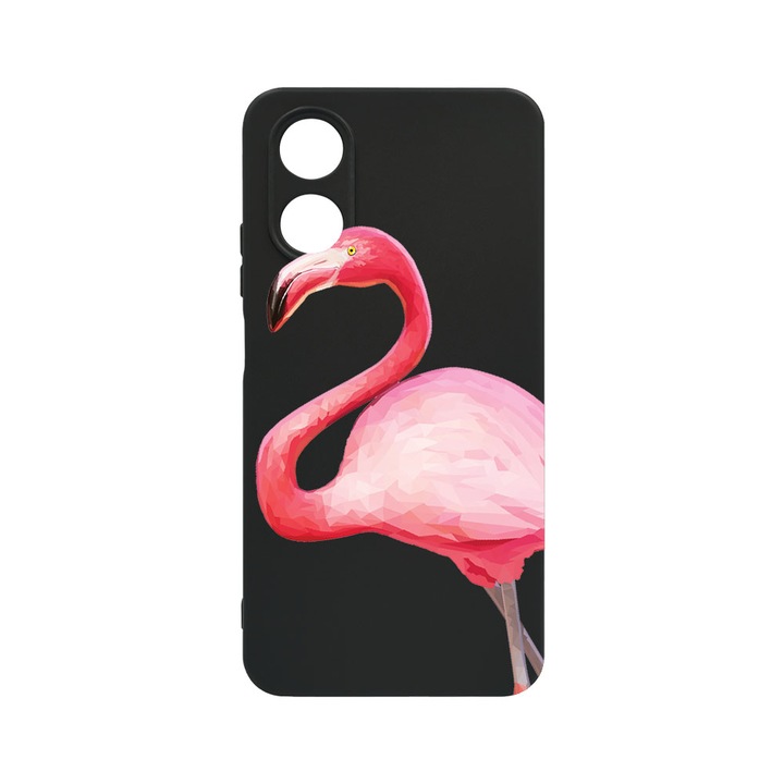 Husa BestCase® Slim SIlicon 0.8MM, Compatibila Cu OPPO A38 4G, Flamingo, Protectie Camera, Rezistenta la uzura, c-B 55