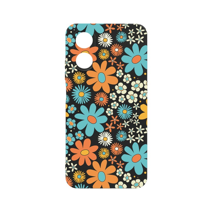 Силиконов калъф BestCase за OPPO A38 4G, Spring Flowers, SLIM 1.2MM, Microfiber interior, Premium Soft Liquid Silicone, PB 967