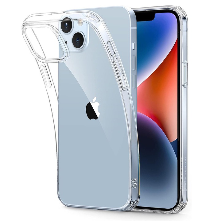 Husa compatibila cu iPhone 14 Plus, RAO Elegance, ru iPhone 14 Plus - ESR Project Zero, G32, Plastic, Clear
