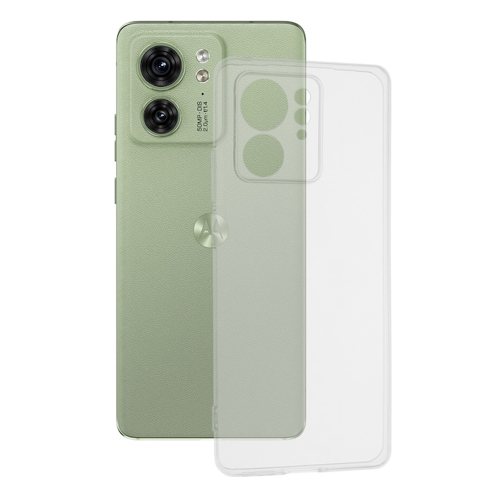 Husa Slim Clear pentru Motorola Edge 40 / Edge (2023), Margini Inaltate, Protectie Maxima, Design Fit, Silicon Flexibil, Transparenta