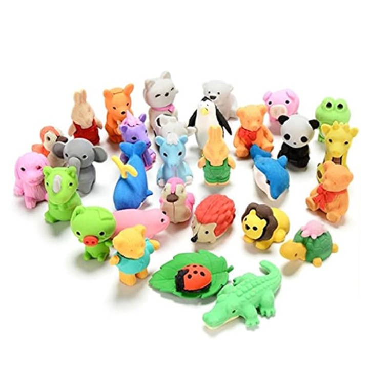 Комплект от 25 гуми, Notekisskai, гума, многоцветни