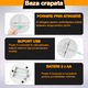 Lampa de birou Z ZYNERA™, model can't hear you i'm gaming, forma de holograma, 3D, 16 culori RGB, 5V, touch control, cu telecomanda, 4 moduri de iluminare dinamica, baza crapata