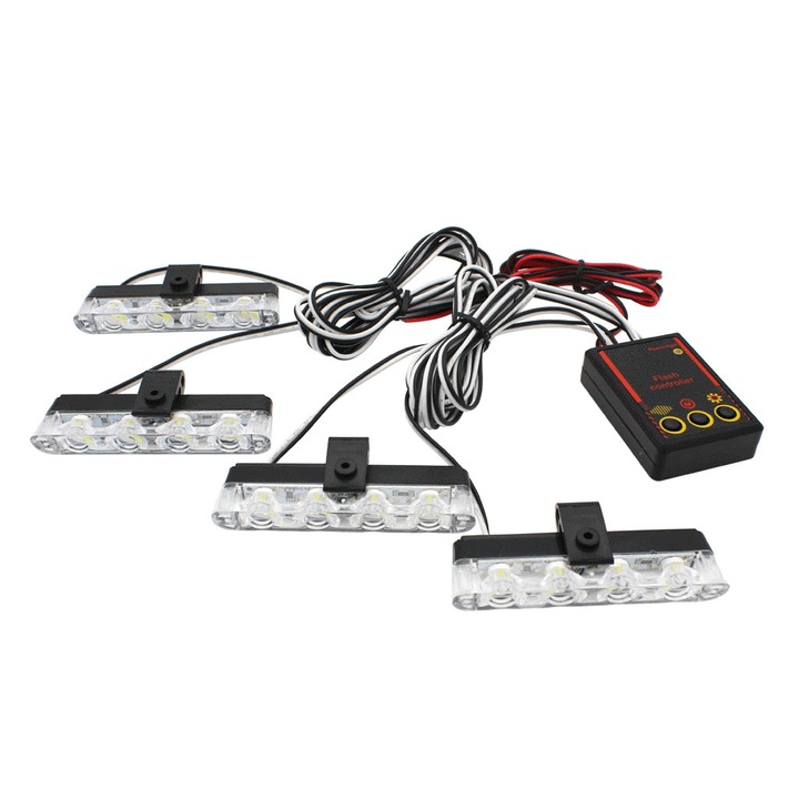 Жълти предупредителни светлини за скара, XGETOP ®строб функции, LED, 36W, 12V