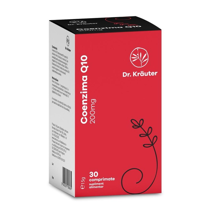 Coenzima Q10, Dr Krauter, 200 mg 30 de comprimate
