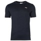 Fila, Set de tricouri cu decolteu la baza gatului si logo discret - 2 piese, Alb/Negru stins