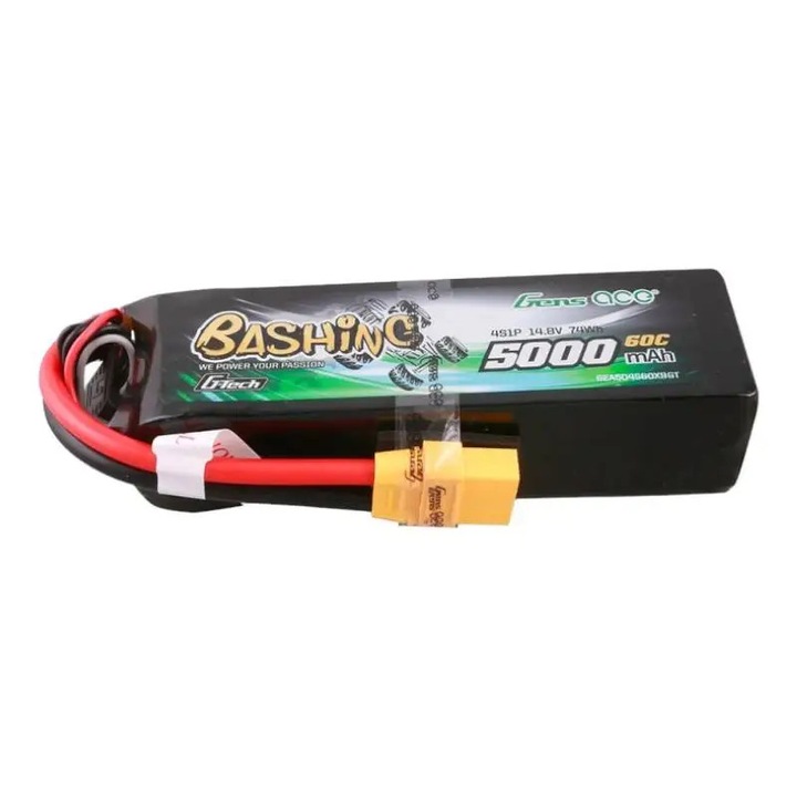 Acumulator Lipo Gens Ace cu mufa XT90, 5000 mAh, Negru