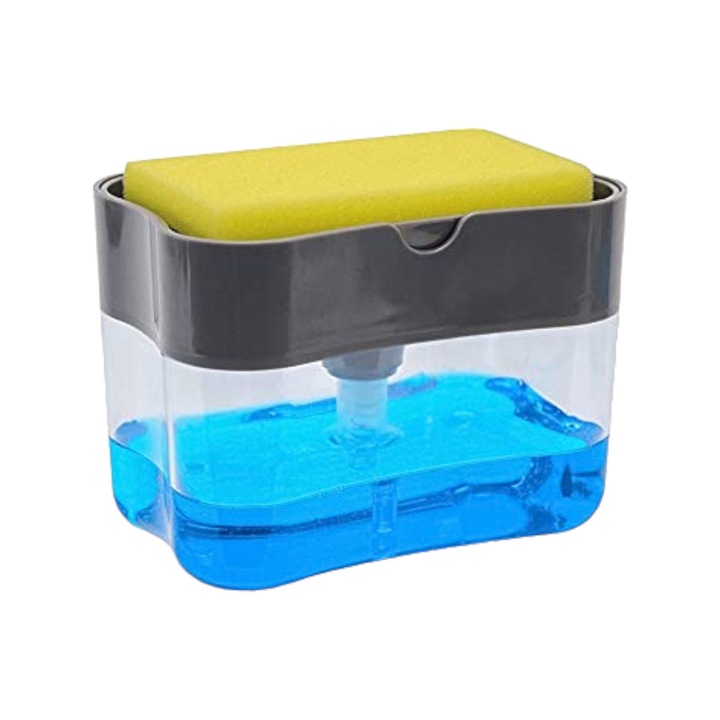 Dispenser detergent vase 380 ml cu burete inclus