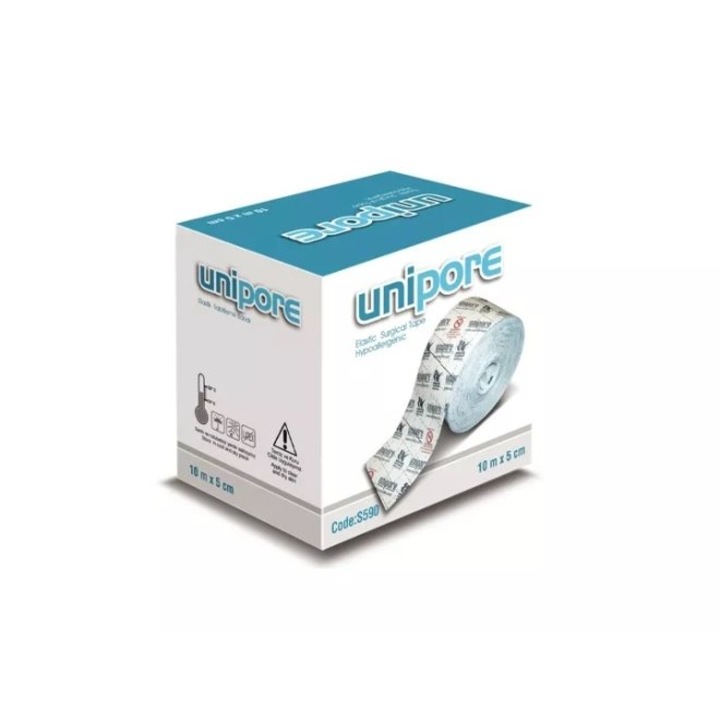 Залепващо тиксо UNIPORE, Еластично, 10м Х 5см