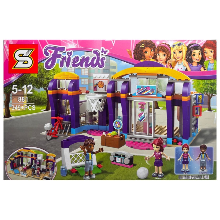 Friends építőkészlet, Fitness terem, 349 darabos