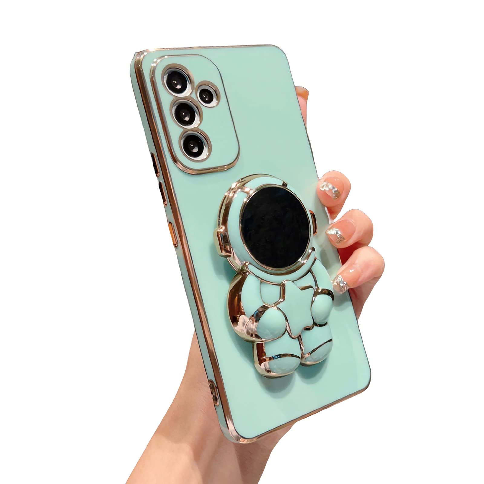 Husa pentru Samsung Galaxy A34, Astronaut, Mint, BzStore